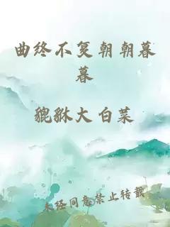 曲终不复朝朝暮暮