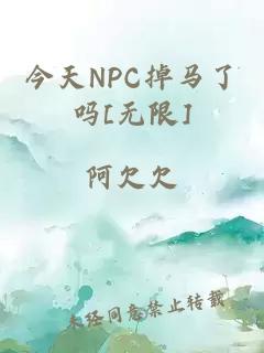 今天NPC掉马了吗[无限]