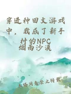 穿进种田文游戏中，我成了新手村的NPC