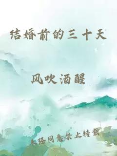 结婚前的三十天