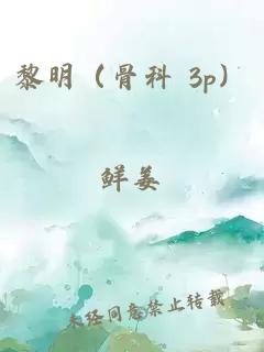 黎明（骨科 3p）