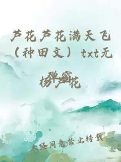 芦花芦花满天飞（种田文）txt无弹窗