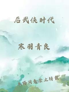 后武侠时代