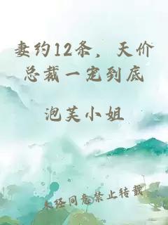 妻约12条，天价总裁一宠到底